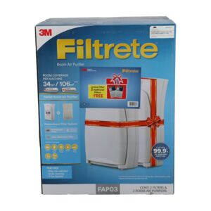 Filtrete 4-Piece Air Purifier with Replacement Filters White Filtrete 4-Piece Air Purifier with Replacement Filters White